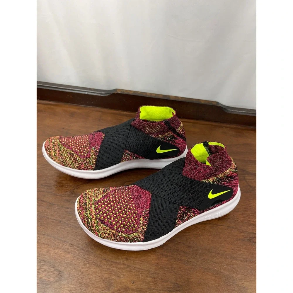 Flyknit Free Nike RN Motion Multicolor Running Shoe 880846-004 Women Size 7 EUC